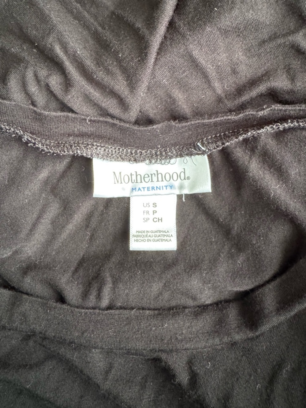 Motherhood Maternity Black Maternity midi dress ruched